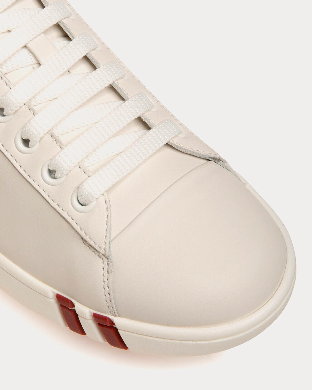 Bally Wivian Leather White Low Top Sneakers - 4