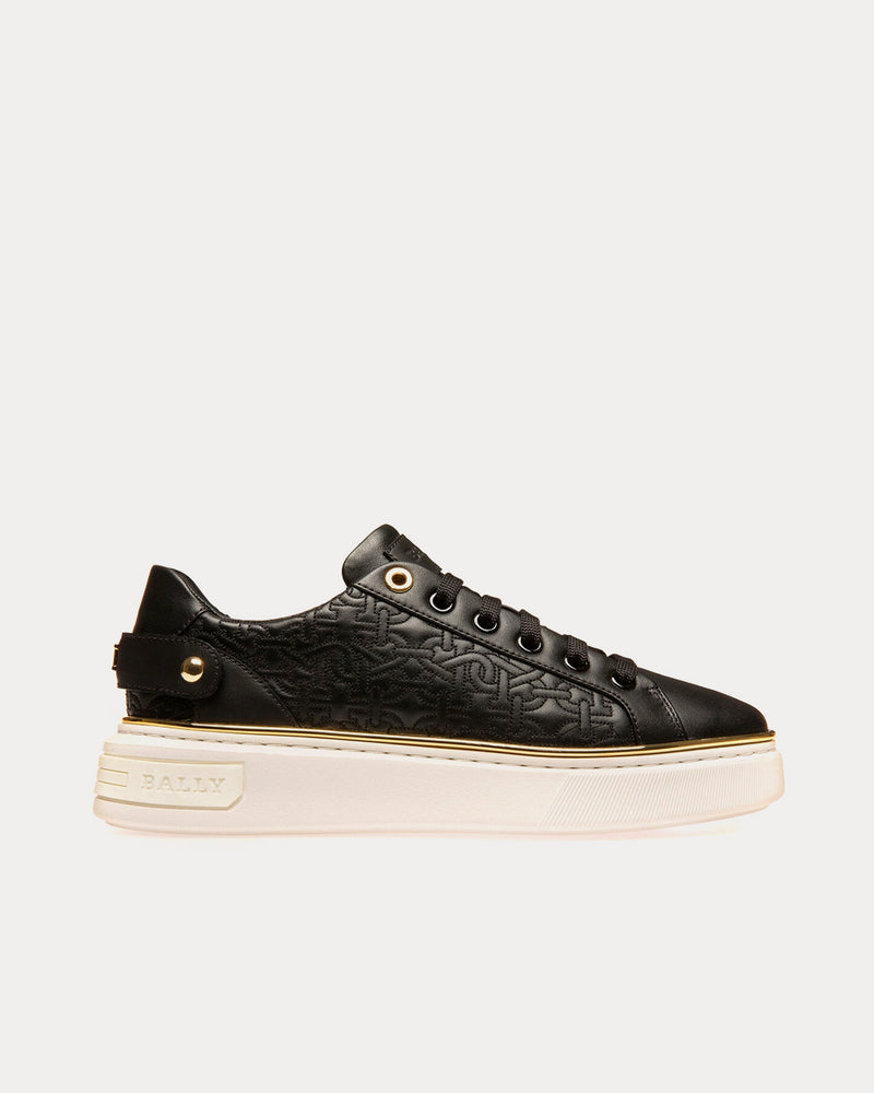 Bally Malya Leather Black Low Top Sneakers - 1