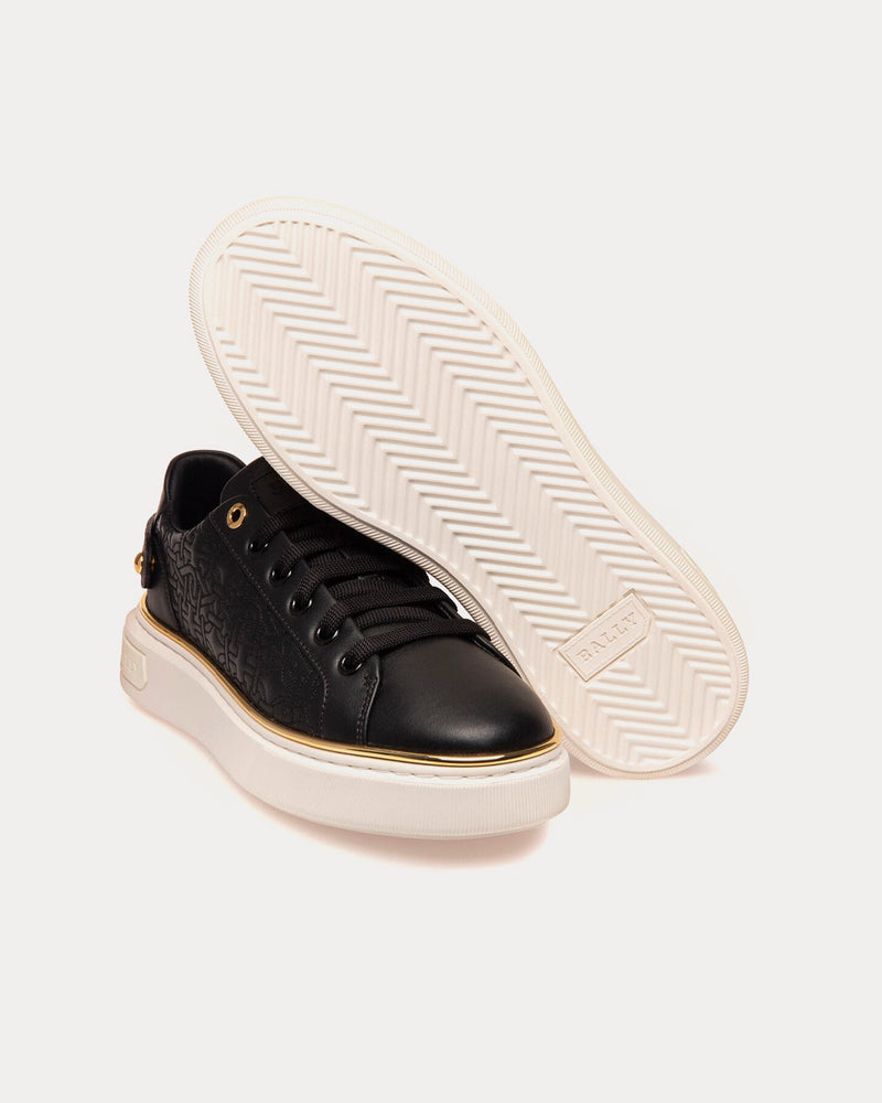 Bally Malya Leather Black Low Top Sneakers - 3