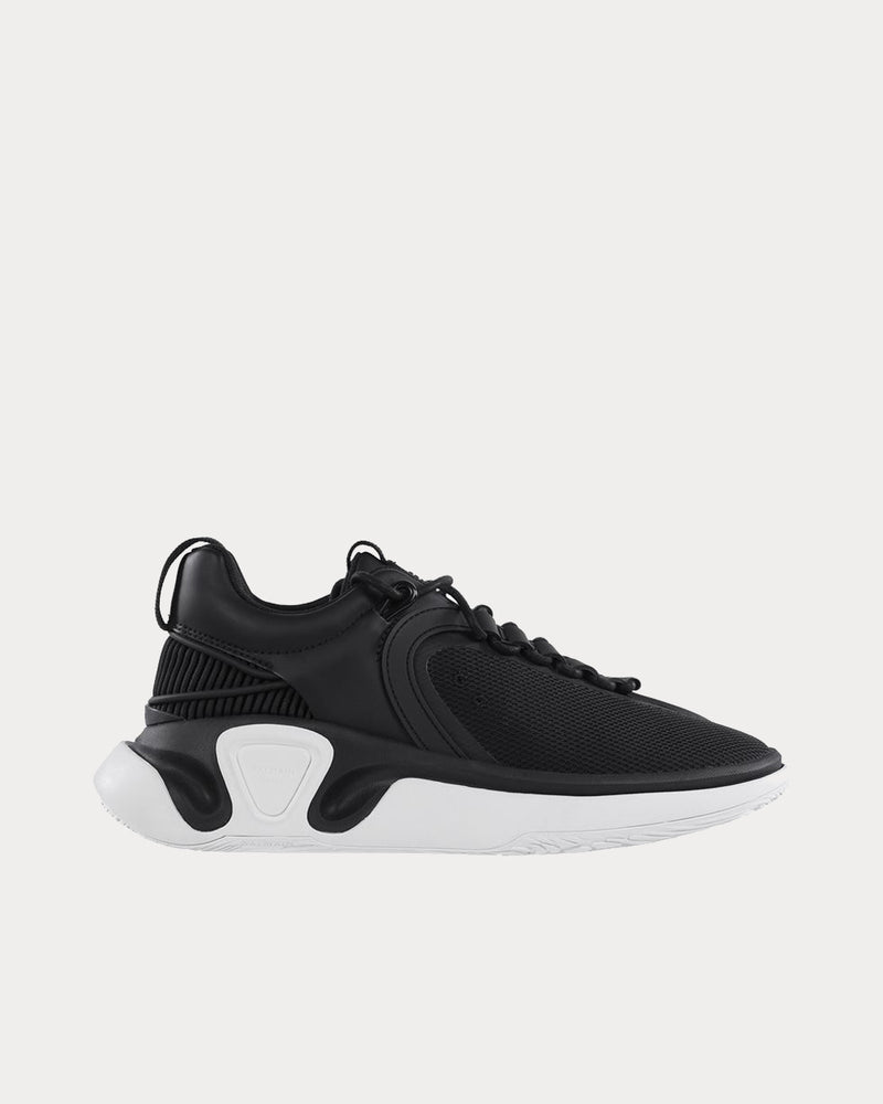 Balmain B-Runner Gummy Leather Black / White Low Top Sneakers - 1