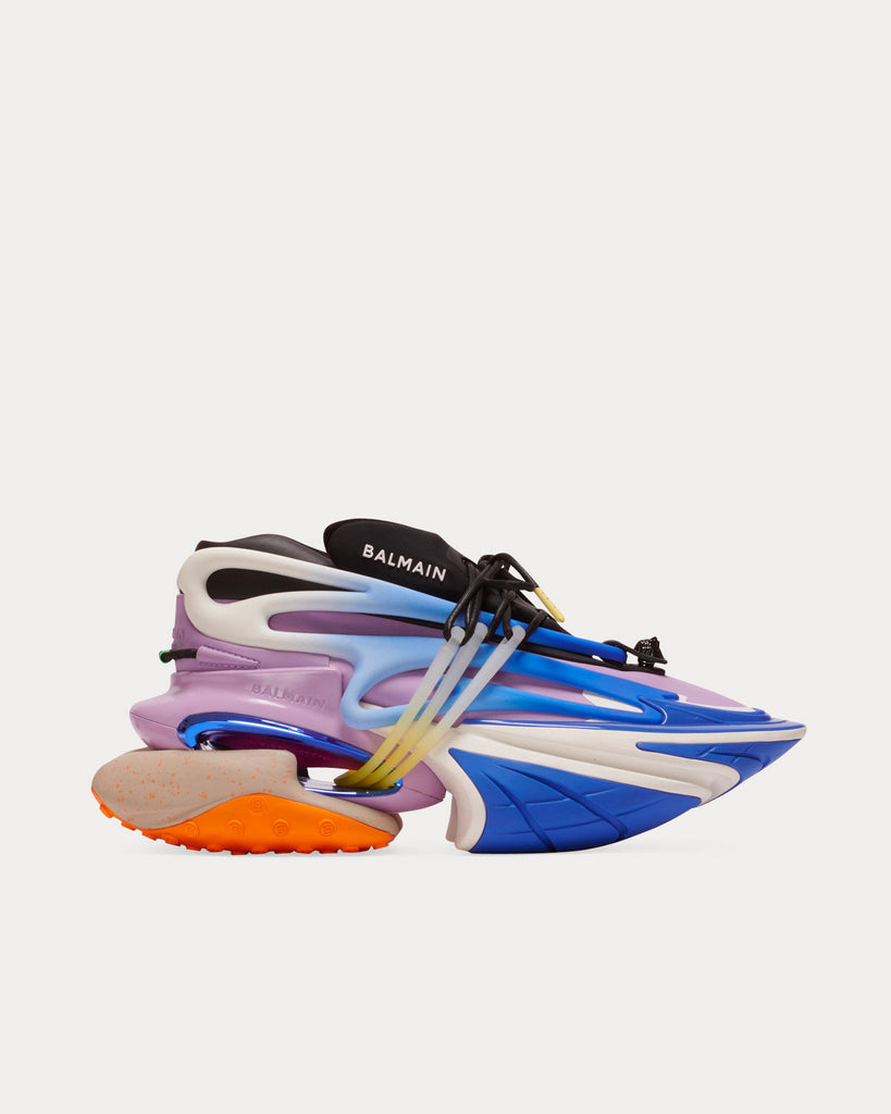 Balmain Unicorn Neoprene & Leather Multicolour Low Top Sneakers - Sneak ...
