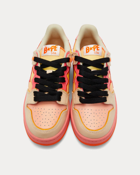 A Bathing APE BAPE Sta Orange Low Top Sneakers - Sneak in Peace