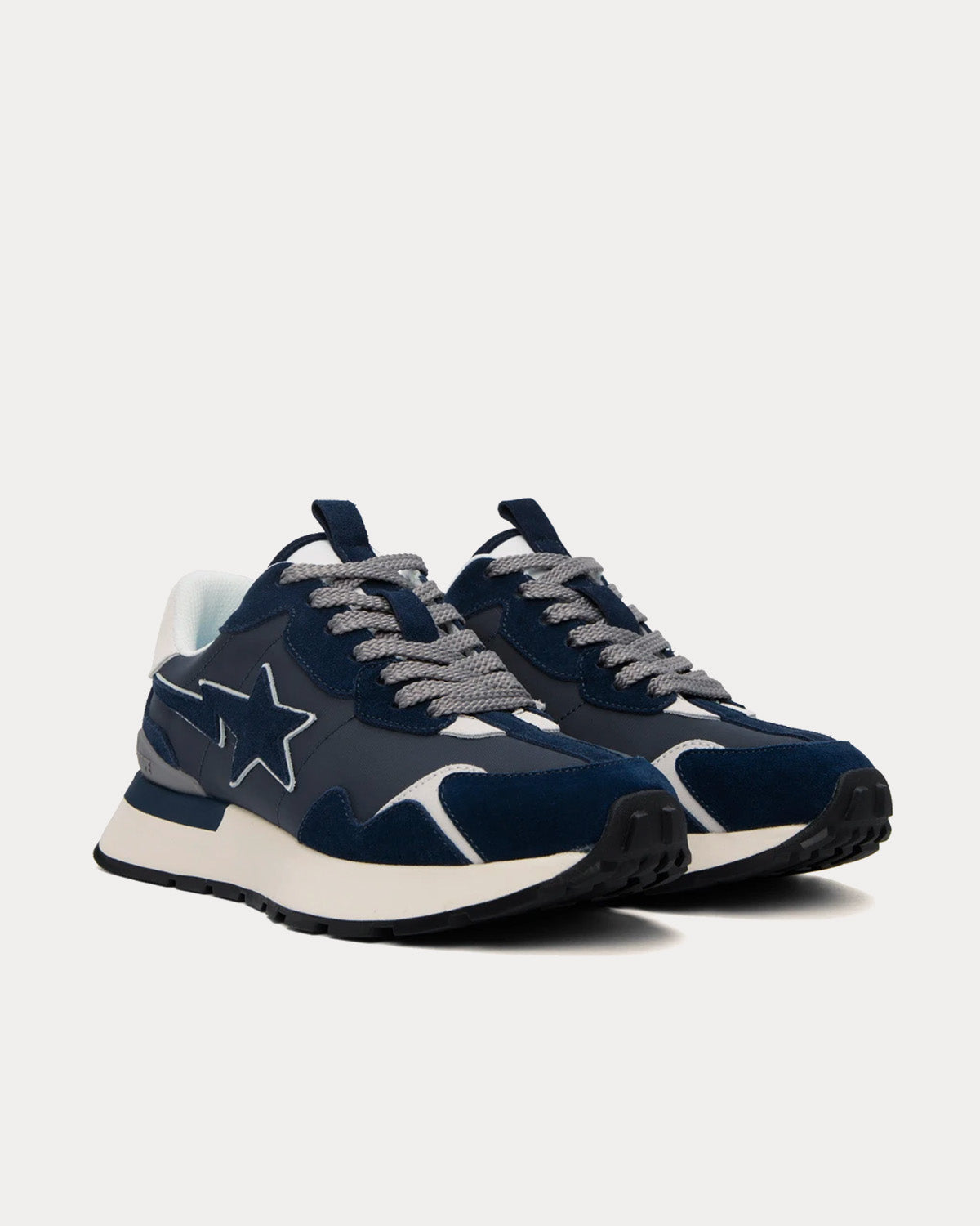 A Bathing APE Road Sta Express Navy / Grey Low Top Sneakers - 2