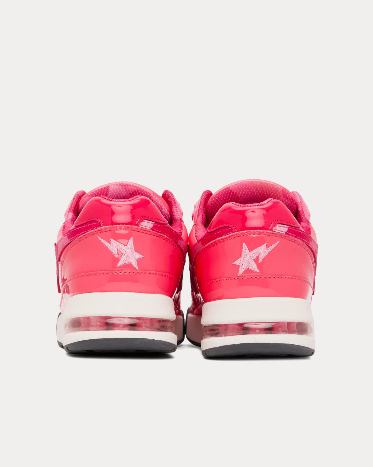 A Bathing APE Bape Road Sta 1 Pink Low Top Sneakers - 3