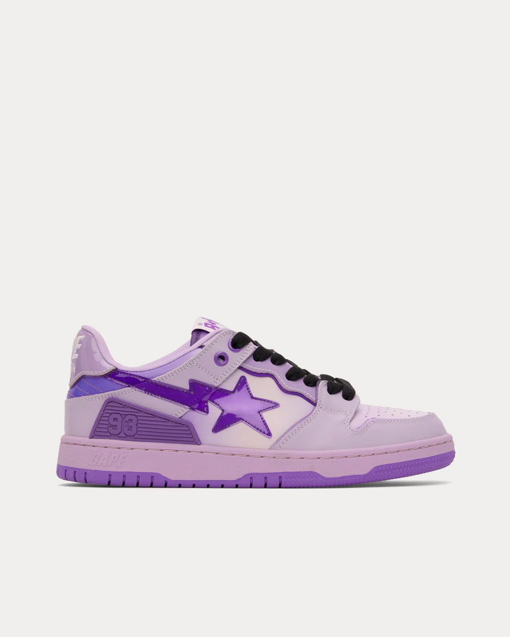 A Bathing APE BAPE Sta Purple Low Top Sneakers - 1