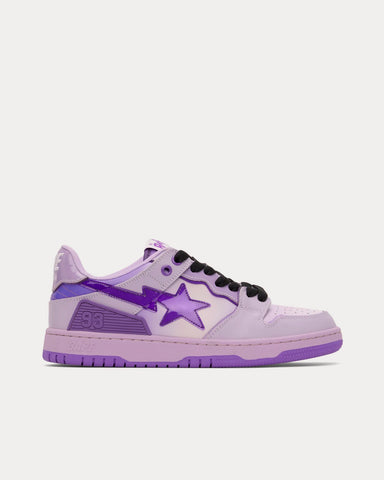 A Bathing APE BAPE Sta Purple Low Top Sneakers