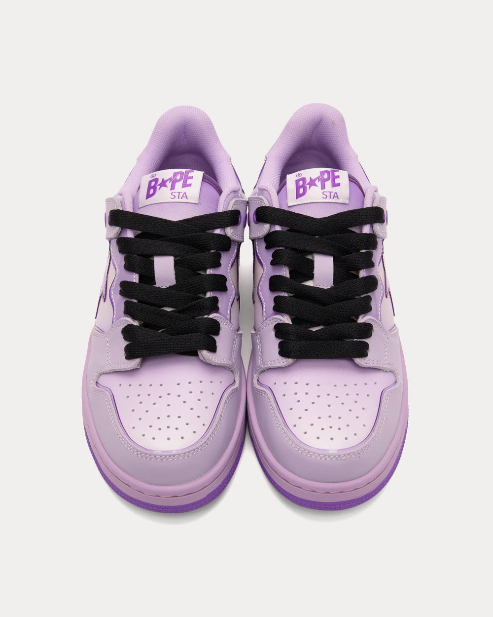 A Bathing APE BAPE Sta Purple Low Top Sneakers - 2