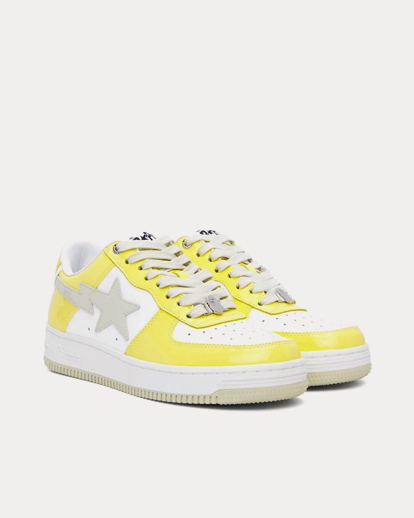 A Bathing APE BAPE Sta Yellow / Blue / White Low Top Sneakers