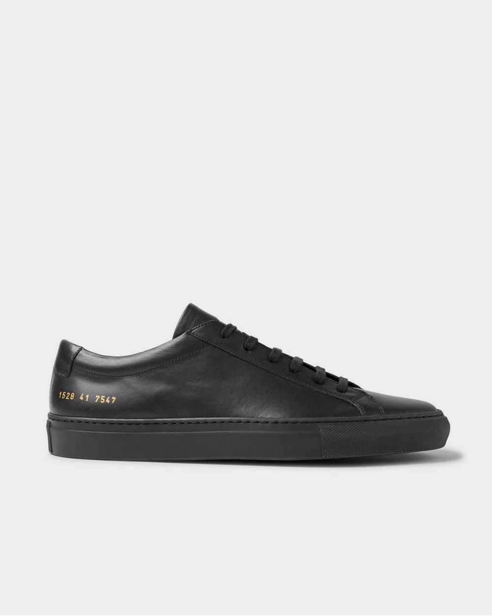 Common Projects Original Achilles Leather  Black low top sneakers - 1