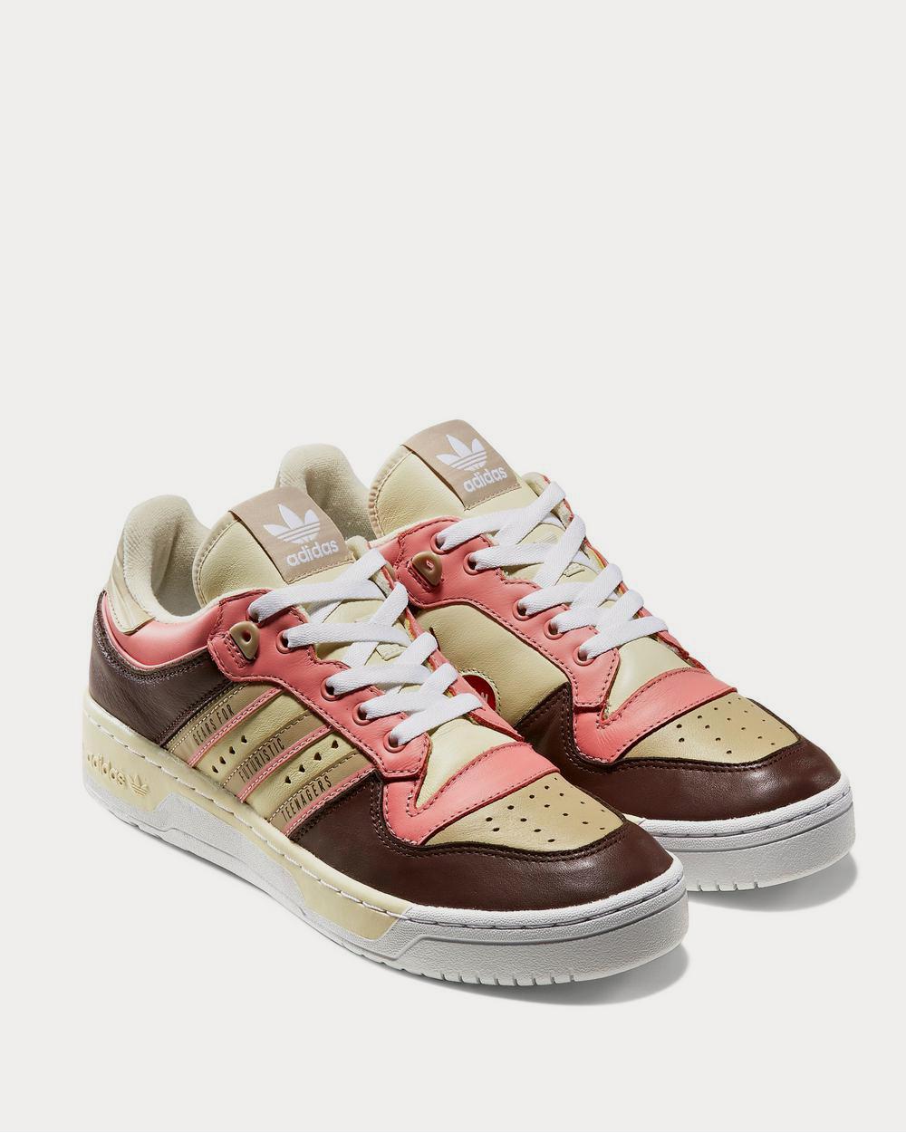 Adidas x Human Made Rivalry Colour-Block Leather  Brown low top sneakers - 2