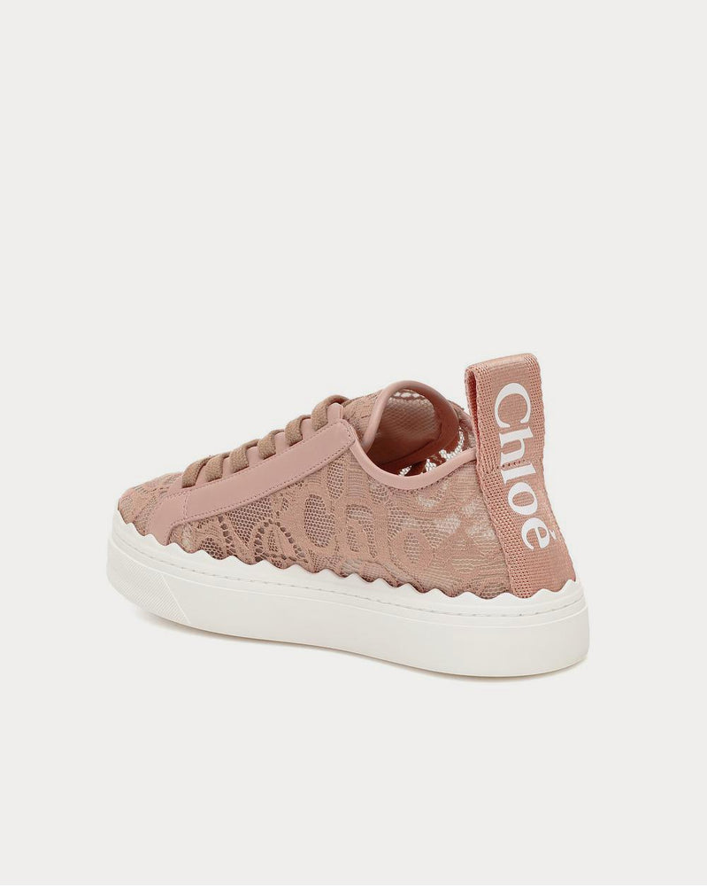 Chloé Lauren lace Pink Tea Low Top Sneakers - 3