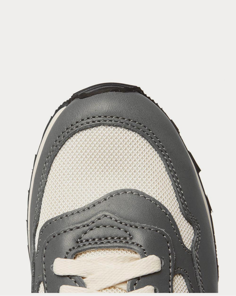 Visvim Roland Leather and Mesh  Gray low top sneakers - 5