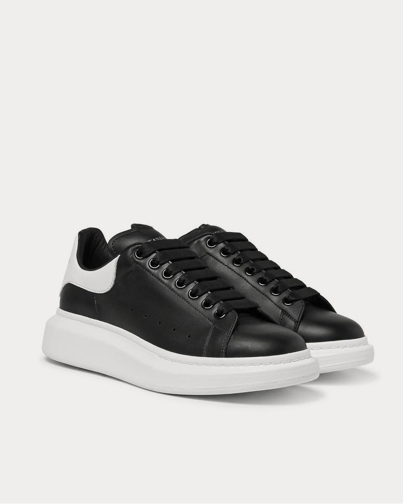 Alexander McQueen Exaggerated-Sole Leather  Black low top sneakers - 2