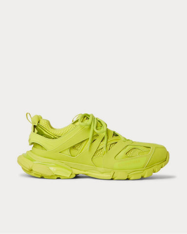 Balenciaga Track Nylon, Mesh and Rubber  Yellow low top sneakers