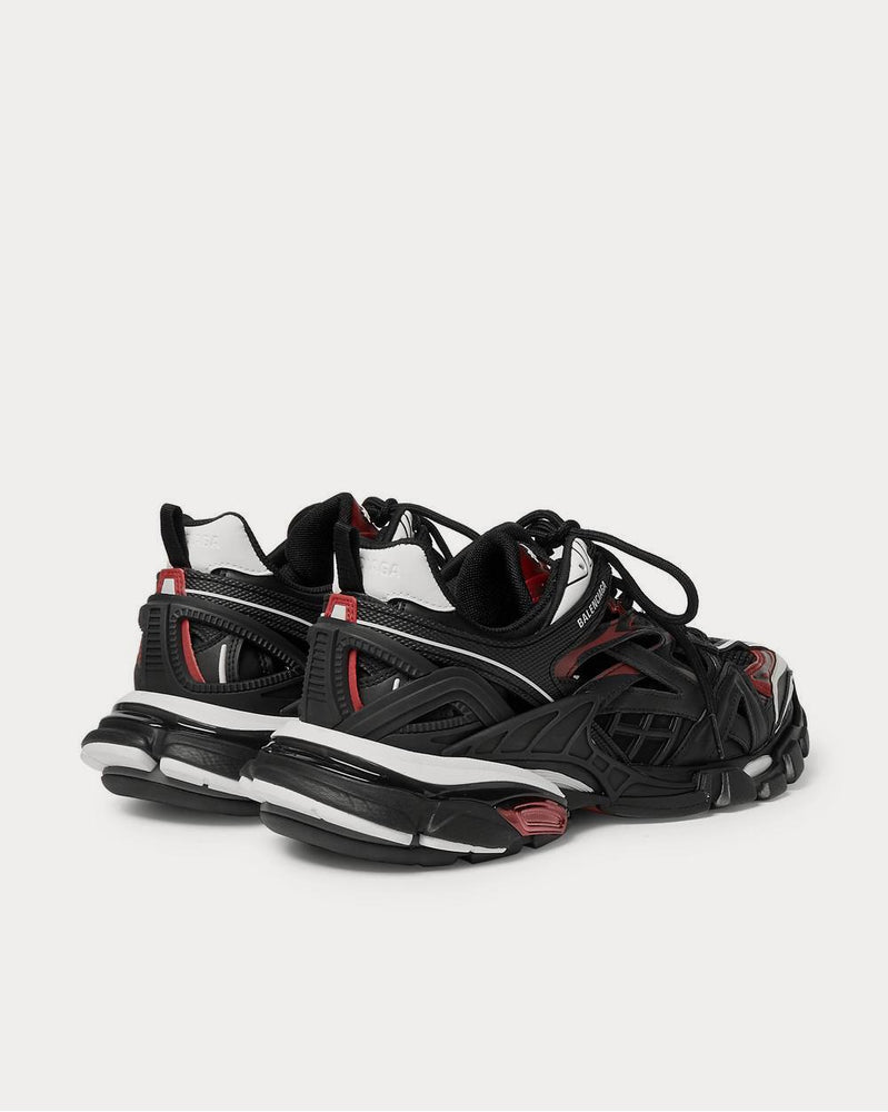 Balenciaga Track.2 Nylon, Mesh and Rubber  Black low top sneakers - 4