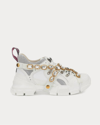 Gucci Flashtrek embellished White Low Top Sneakers