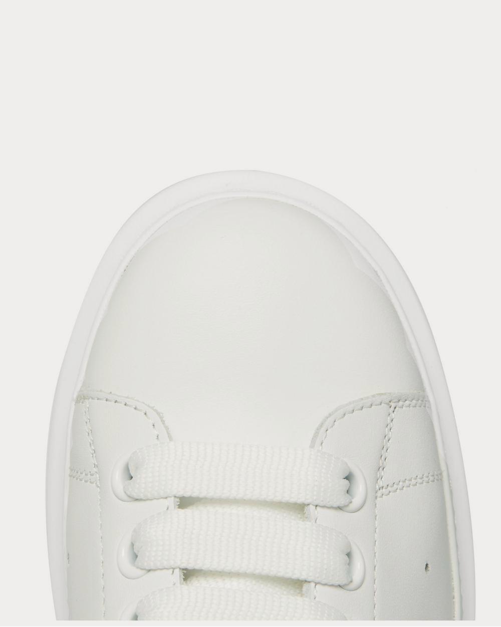 Alexander McQueen Exaggerated-Sole Leather  White low top sneakers - 5