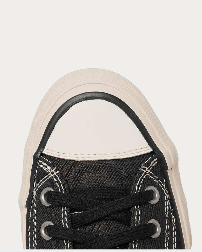 Visvim Skagway Leather-Trimmed Canvas  Black low top sneakers - 5