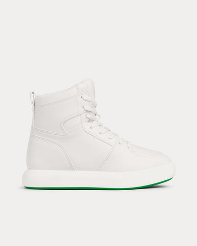 Bottega Veneta Pillow Optic White / Parakeet High Top Sneakers