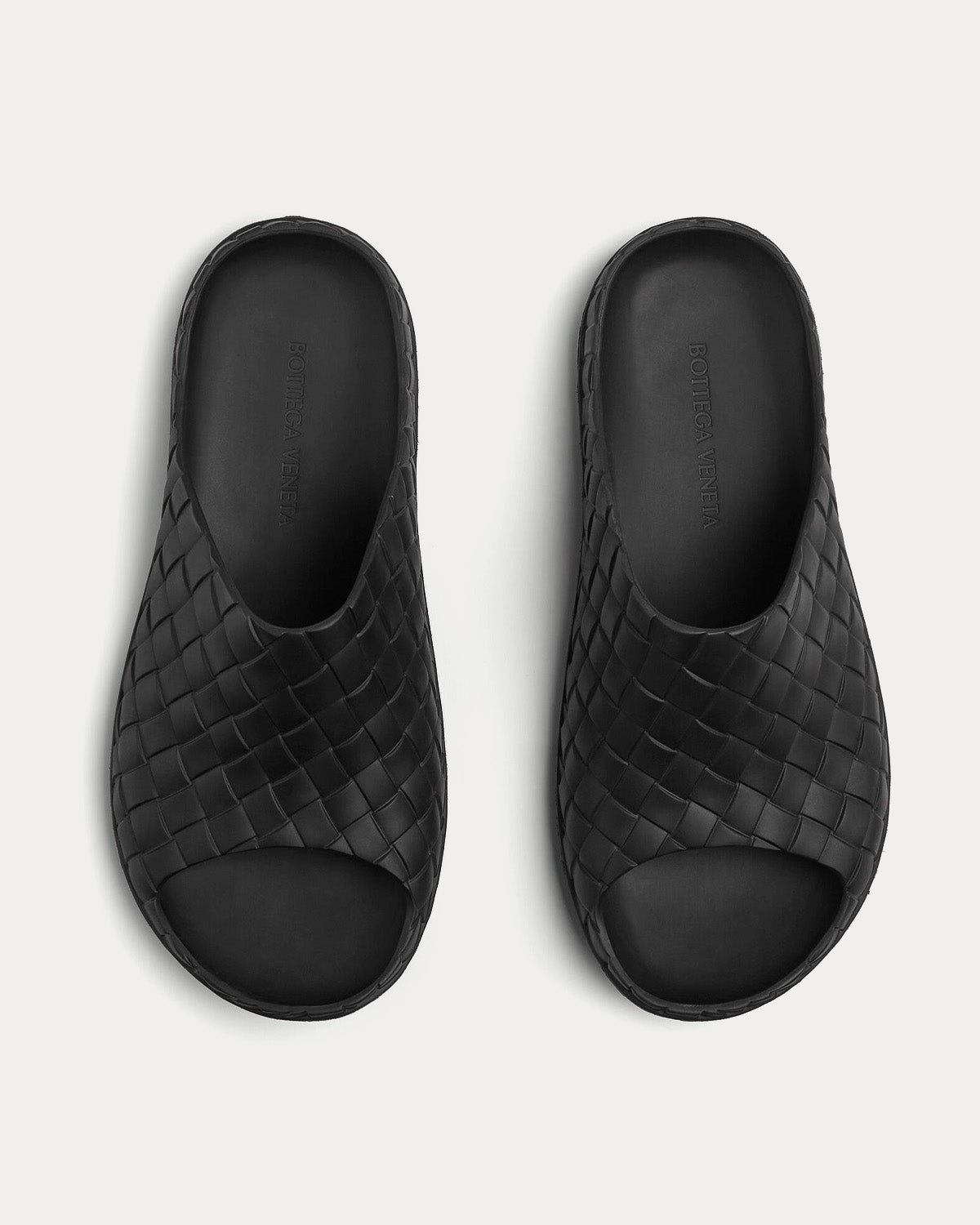 Bottega Veneta Beebee Slide Black Slip Ons - 2