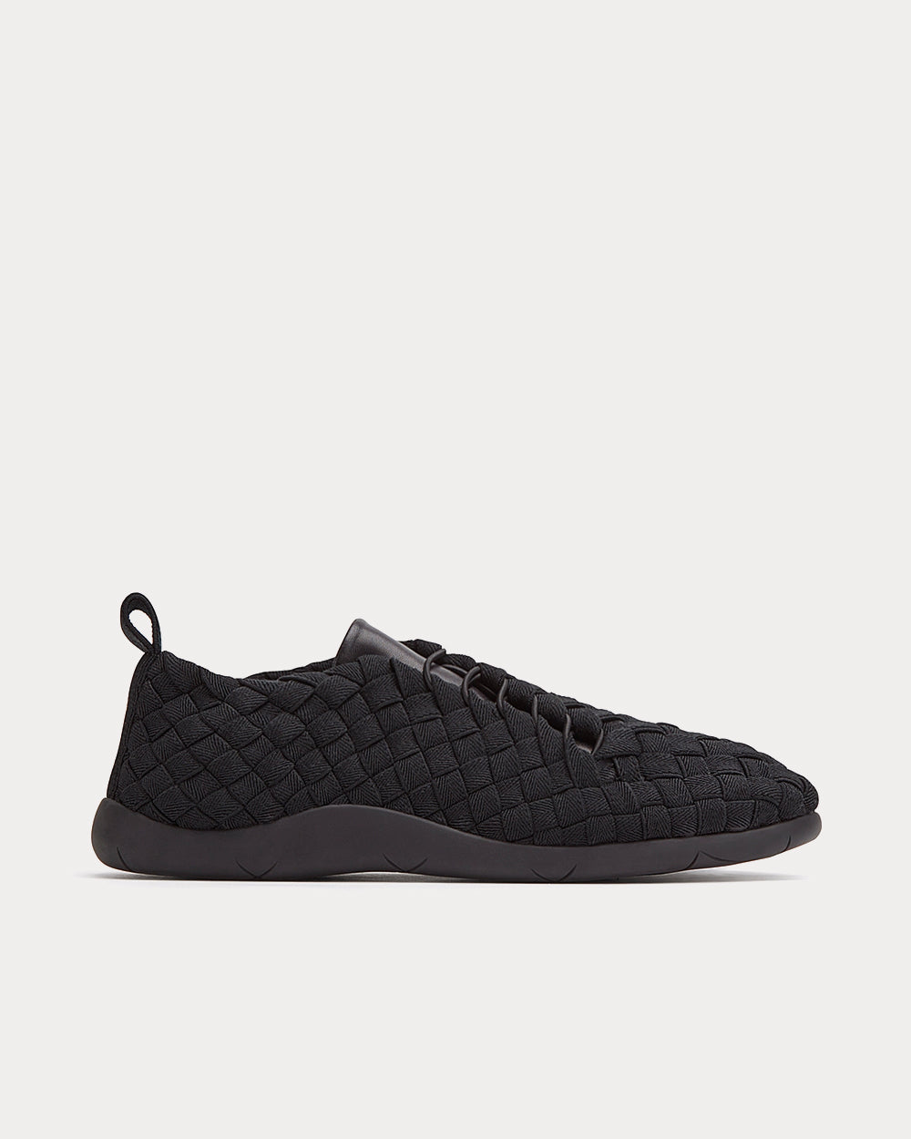 Bottega Veneta Lace-Up Black Low Top Sneakers - 1