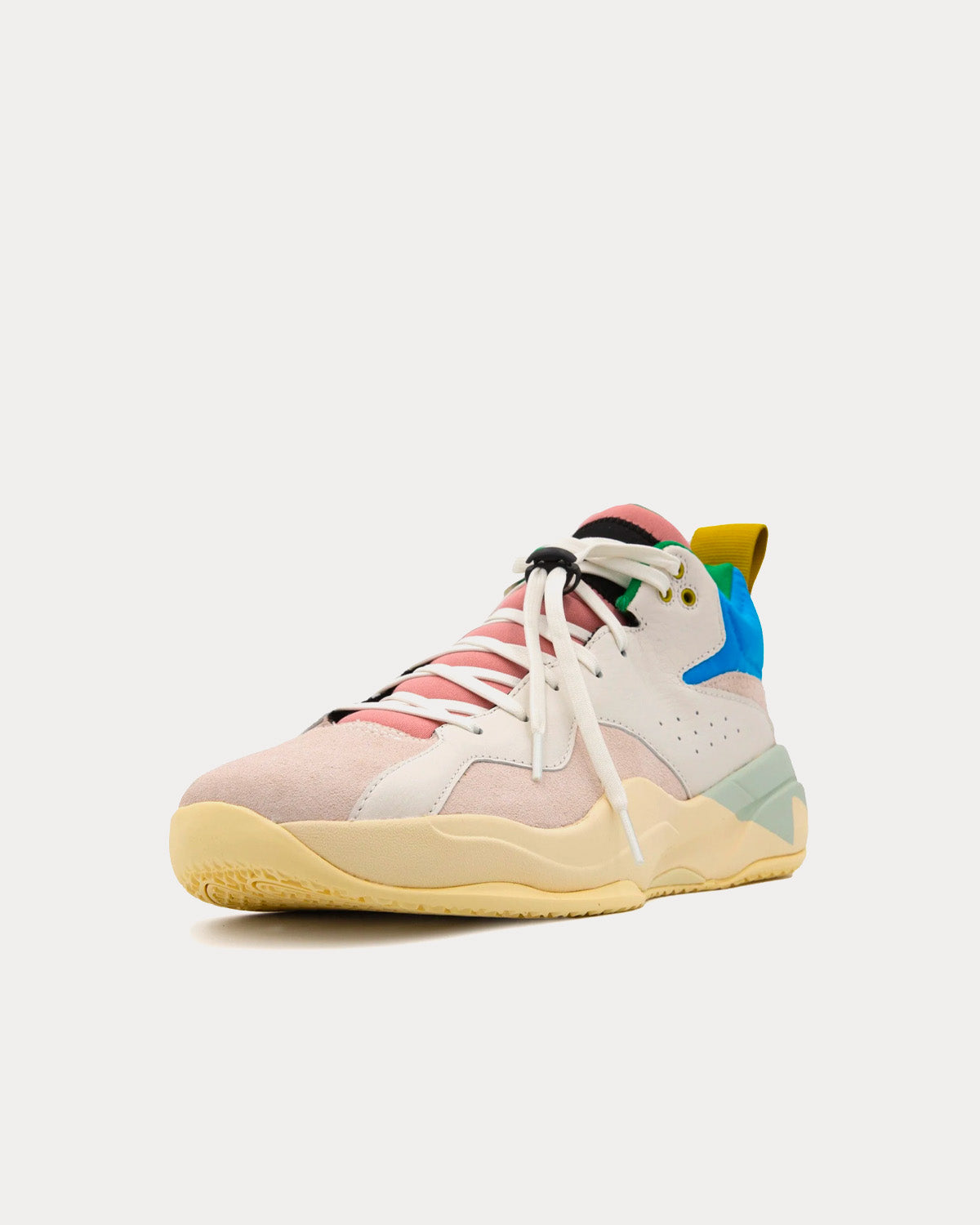 Brandblack Villain White Blue Pink Mid Top Sneakers - 3