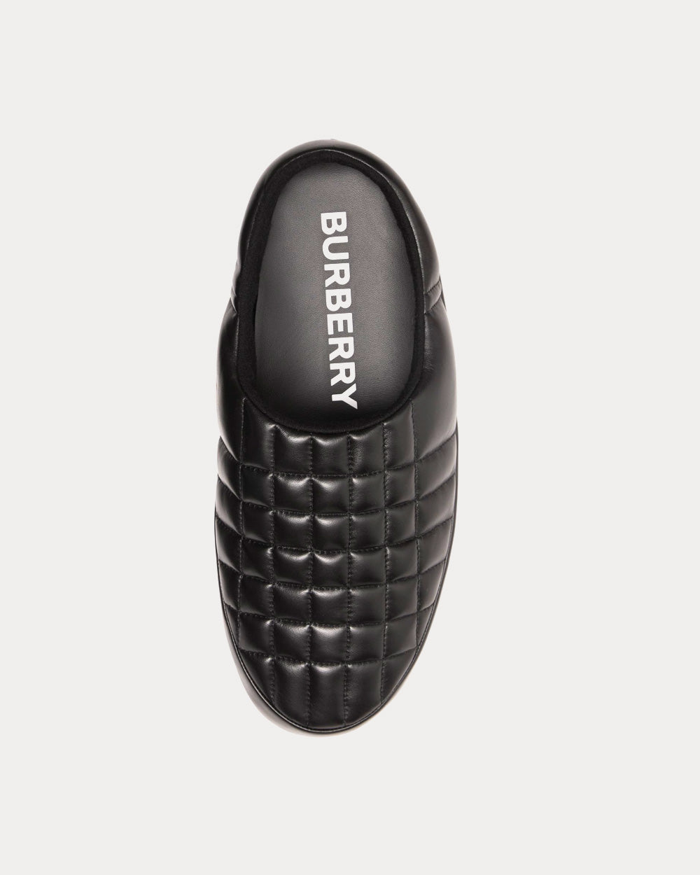 Burberry Quilted Lambskin Slippers Black Slip Ons - 2