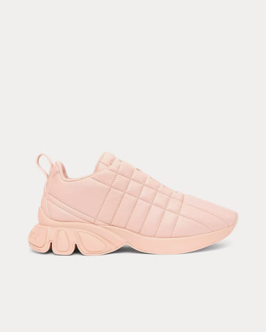 Burberry Quilted Leather Classic Dusty Pink Low Top Sneakers