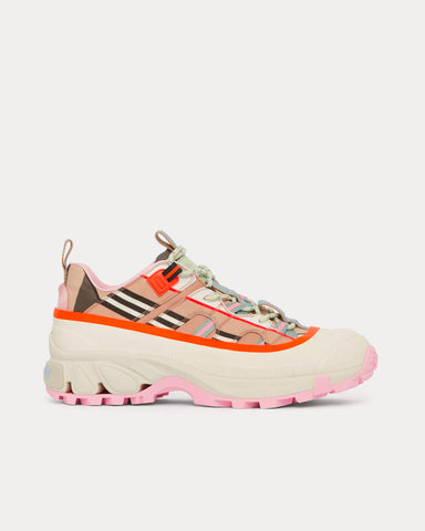 Burberry Arthur Technical Leather Multicolour Low Top Sneakers