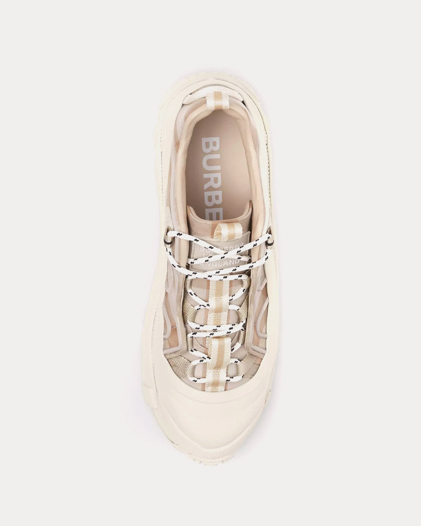 Burberry Vintage Check Logo Beige / White Low Top Sneakers Sneakers - Sneak  in Peace