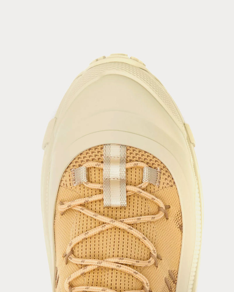 Burberry Arthur Knitted Stretch Nylon Honey Low Top Sneakers - 3