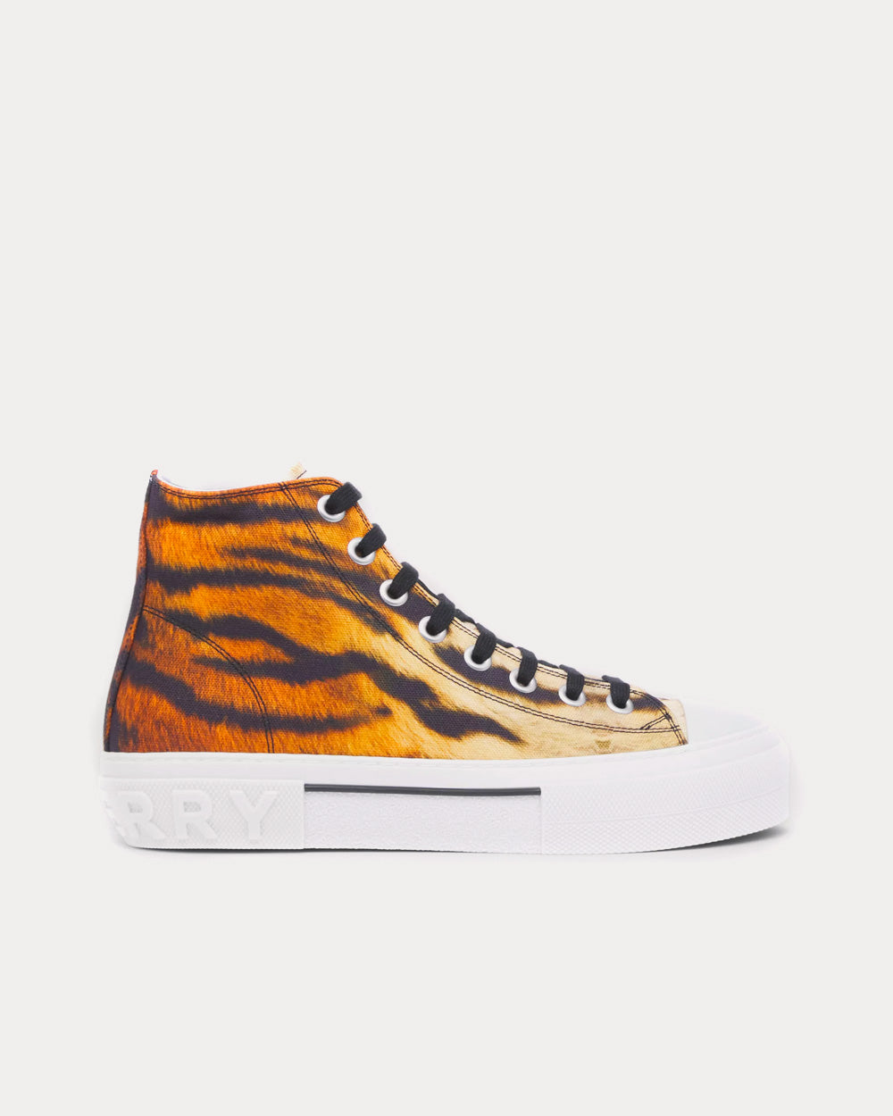 Burberry Lunar New Year Tiger Print High Top Sneakers - 1