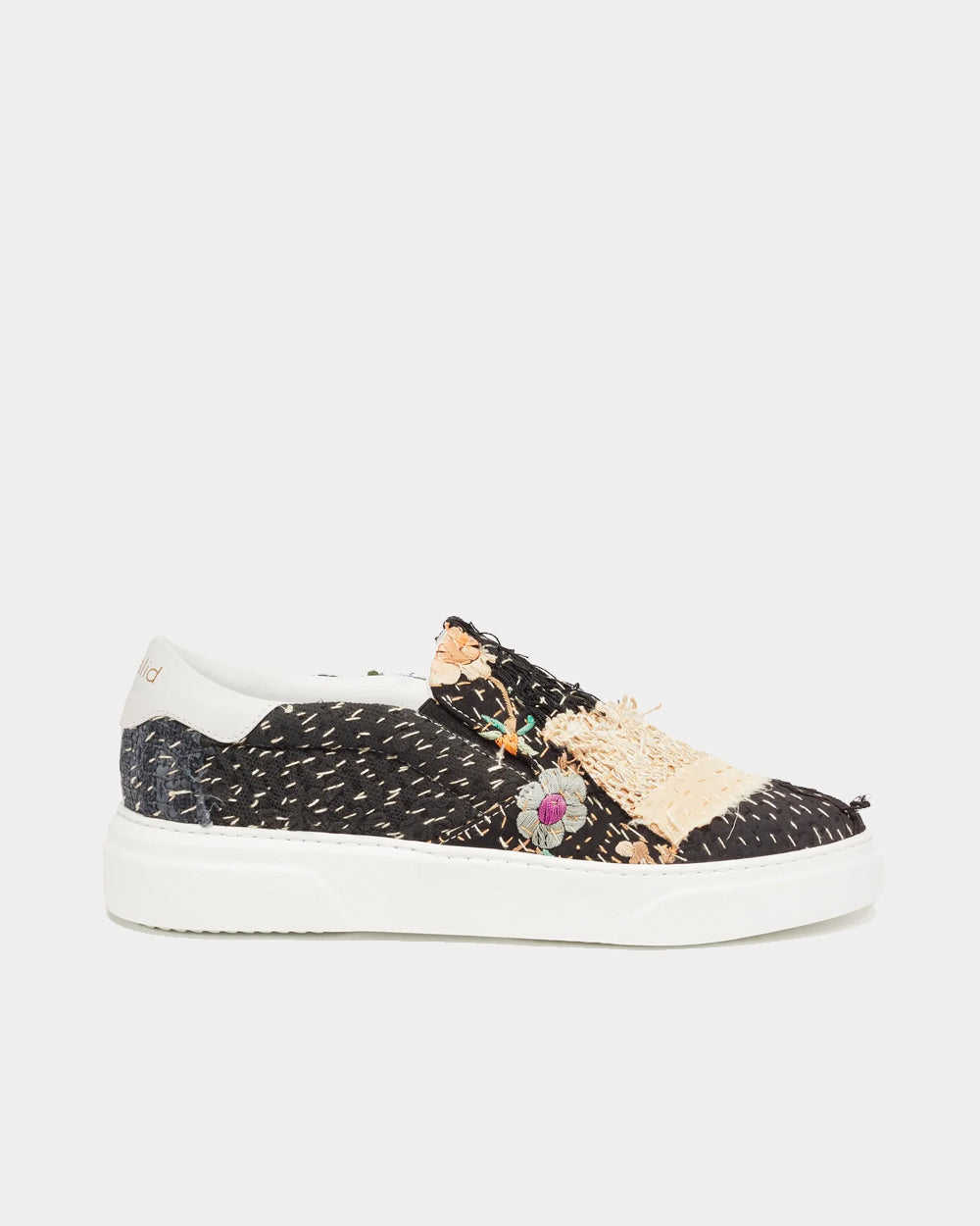 By Walid Patchwork Slip On Sneakers - 1