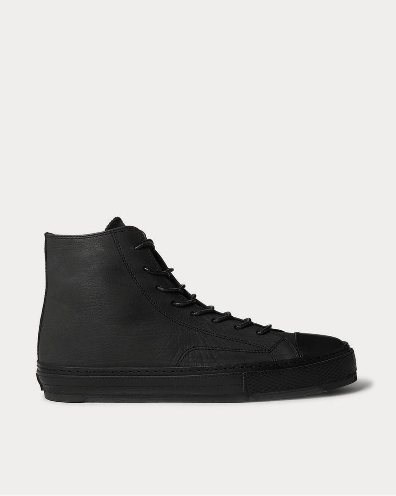 Hender Scheme Full-Grain Leather High-Top  Black high top sneakers - 1