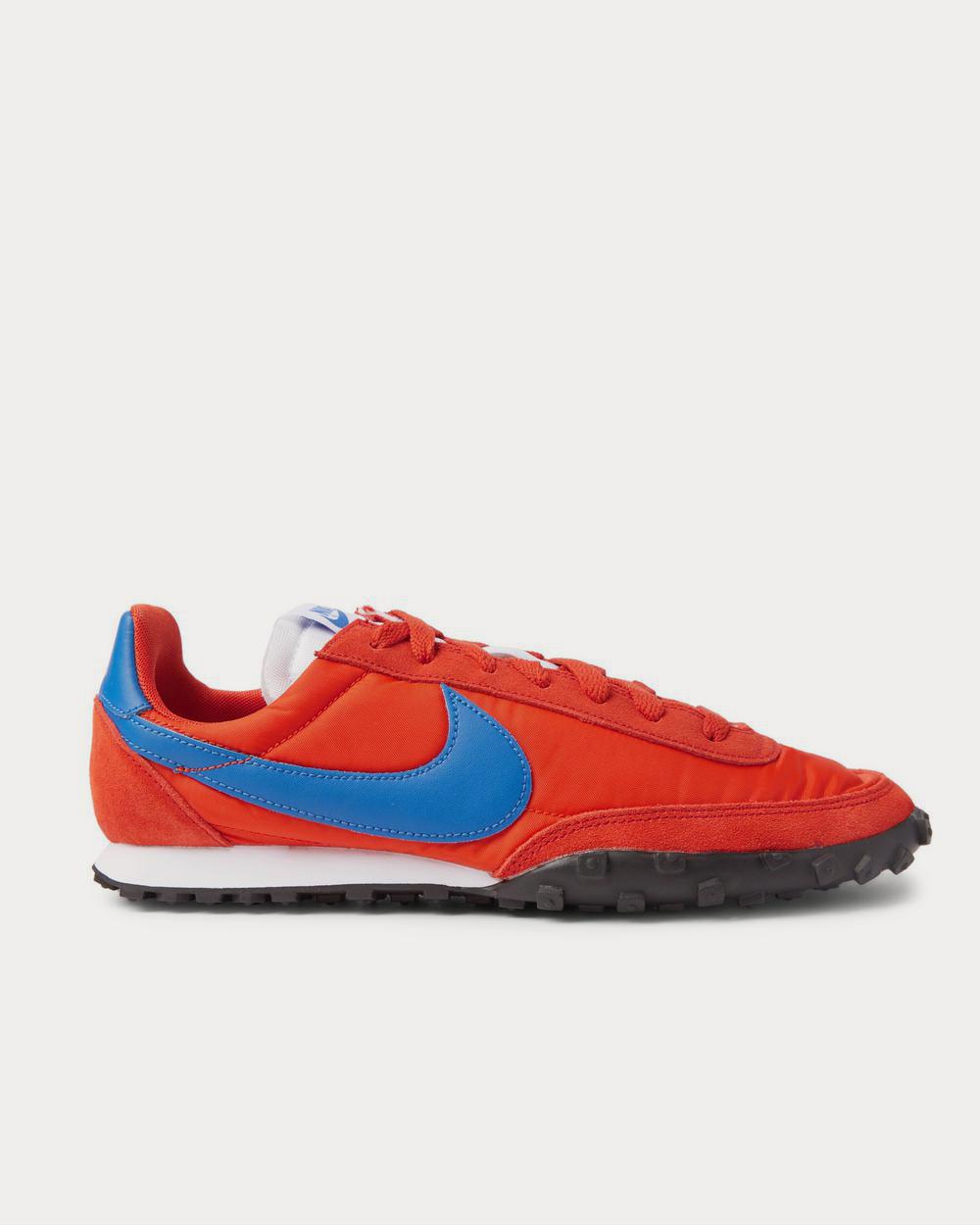 Nike Waffle Racer Leather-Trimmed Shell and Suede  Red low top sneakers - 1