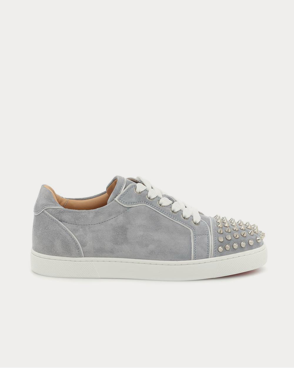 Louboutin grey suede spikes online