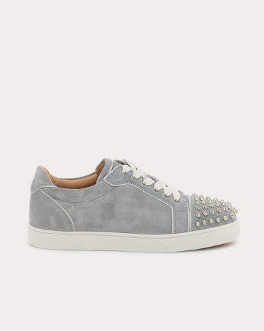 Christian Louboutin Vieira Spikes suede Brest Low Top Sneakers