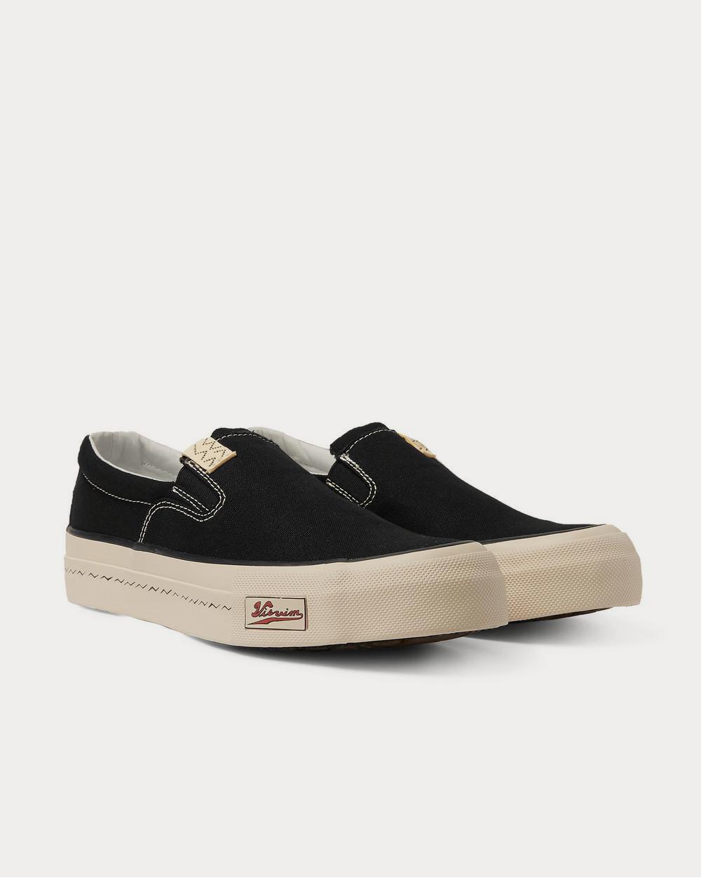 Visvim Skagway Canvas Slip-On Black low top sneakers - Sneak in Peace