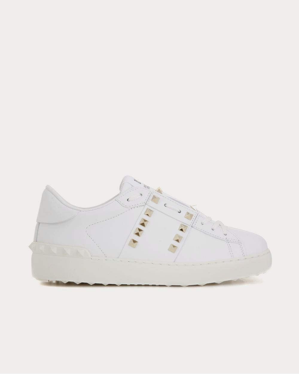 Valentino - Valentino Garavani Rockstud Untitled leather White Low Top Sneakers