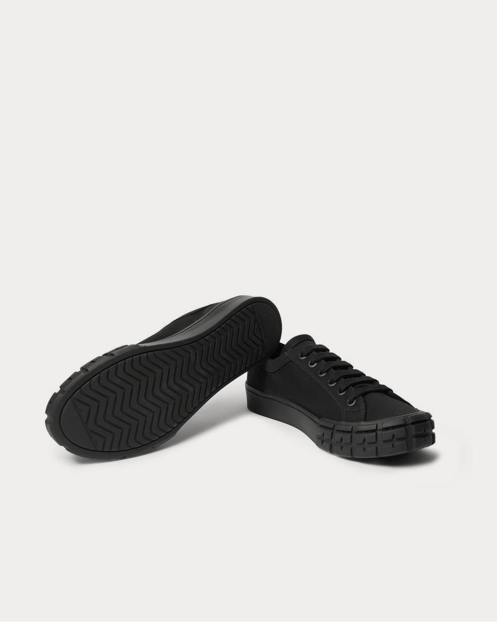 Prada Logo-Print Canvas  Black low top sneakers - 3