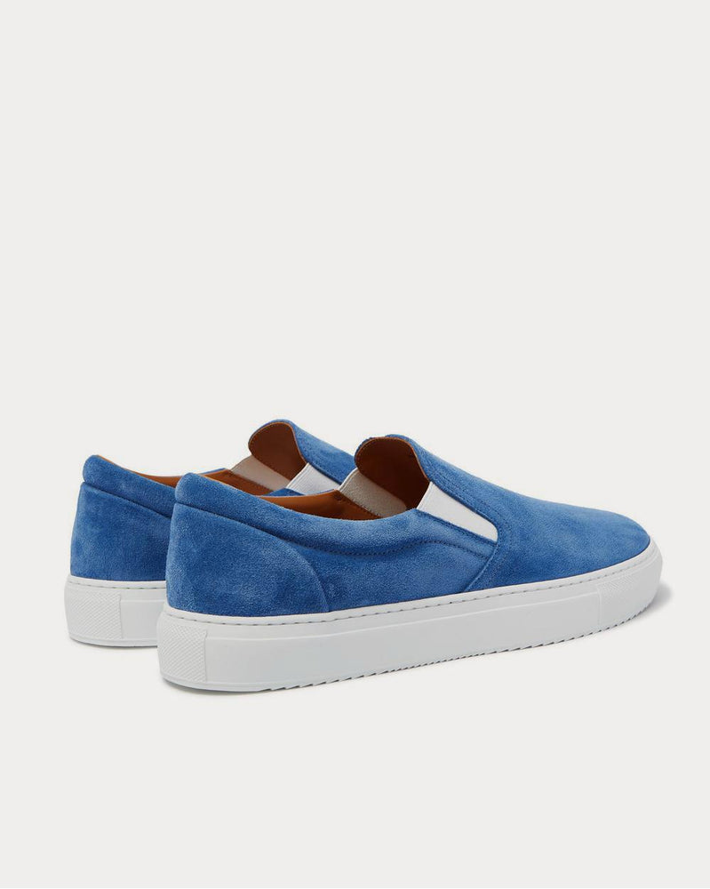 Mr P. Larry Suede Slip-On  Blue low top sneakers - 4