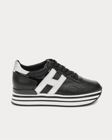 Hogan Midi Platform leather Nero Low Top Sneakers