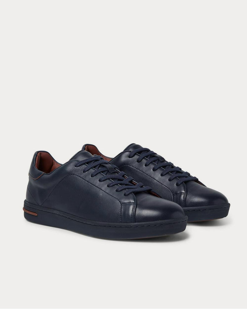 Loro Piana Traveller Walk Leather  Navy low top sneakers - 2