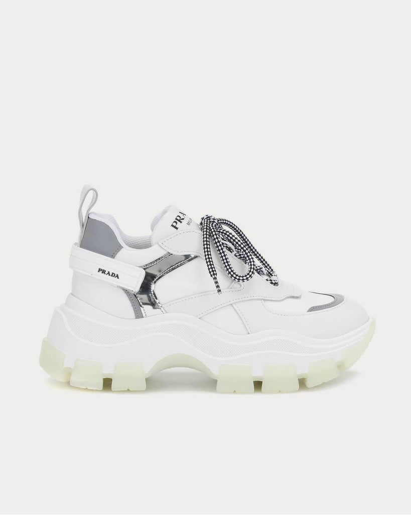 Prada Pegasus leather white Low Top Sneakers Sneak in Peace