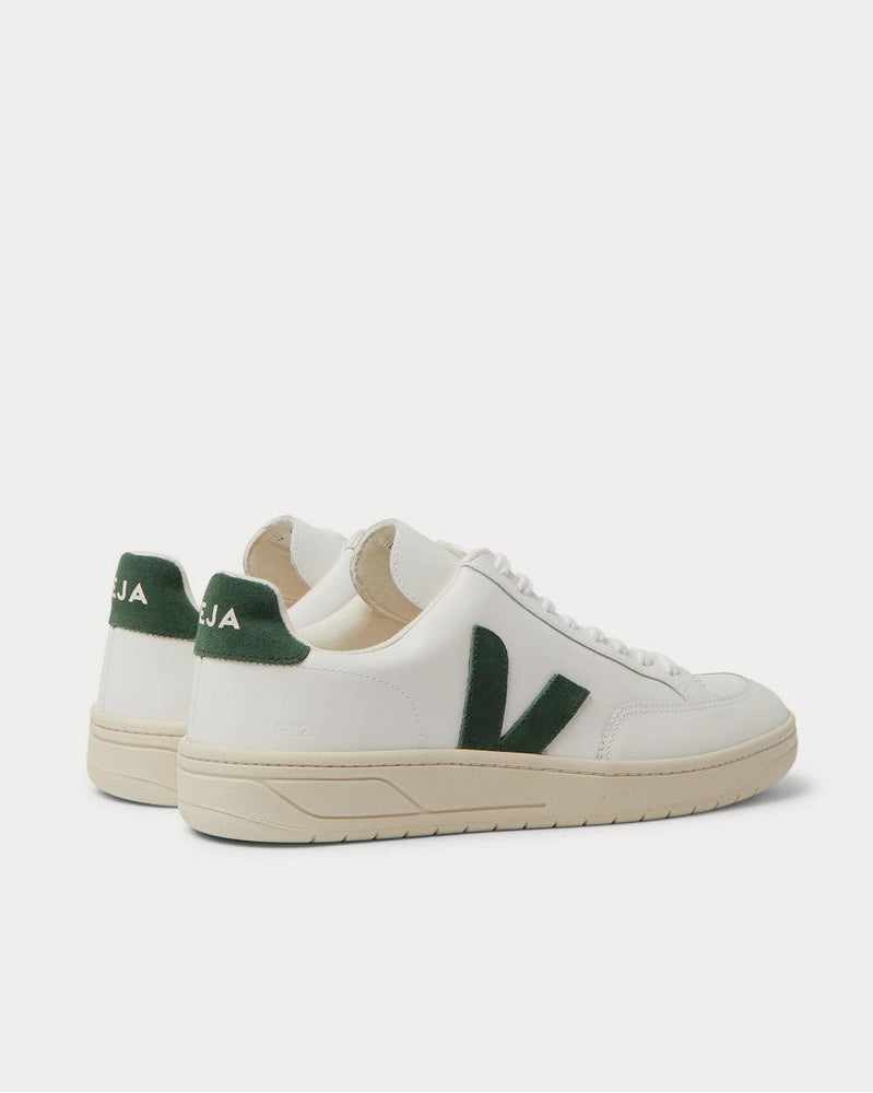 Veja V-12 Suede-Trimmed Leather  White low top sneakers - 3