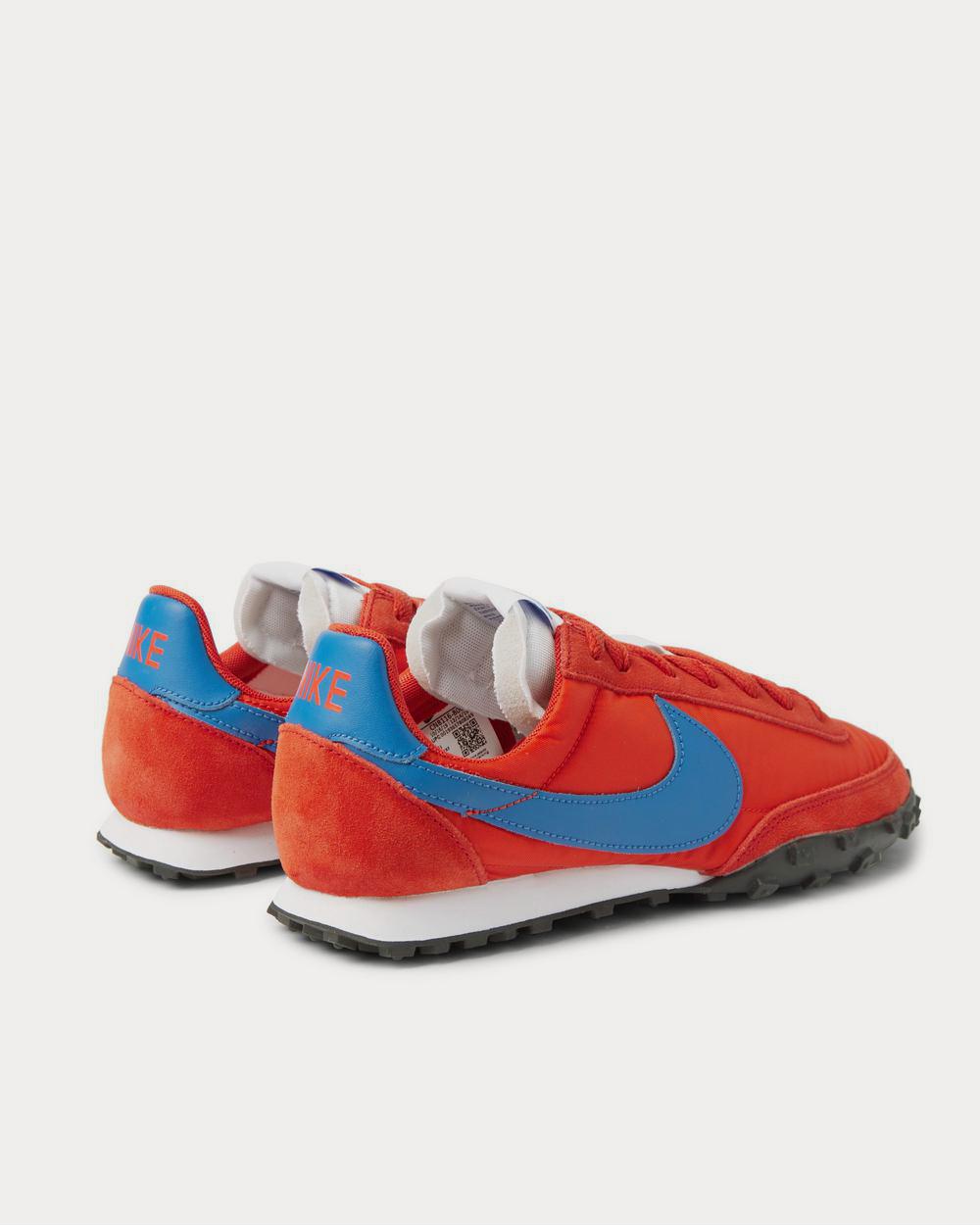 Nike Waffle Racer Leather-Trimmed Shell and Suede  Red low top sneakers - 4