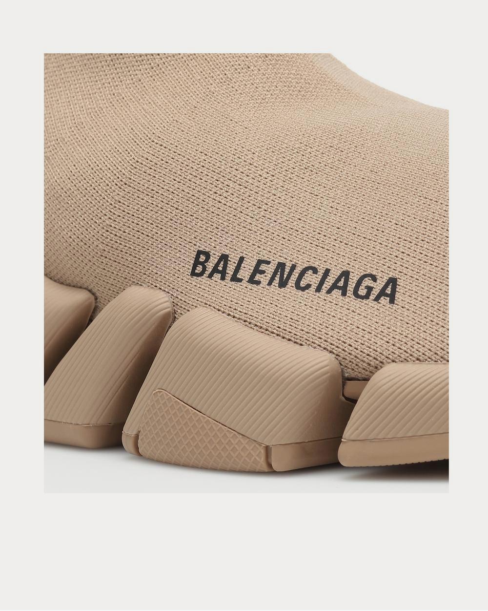 Balenciaga Speed 2.0 Beige High Top Sneakers - 4