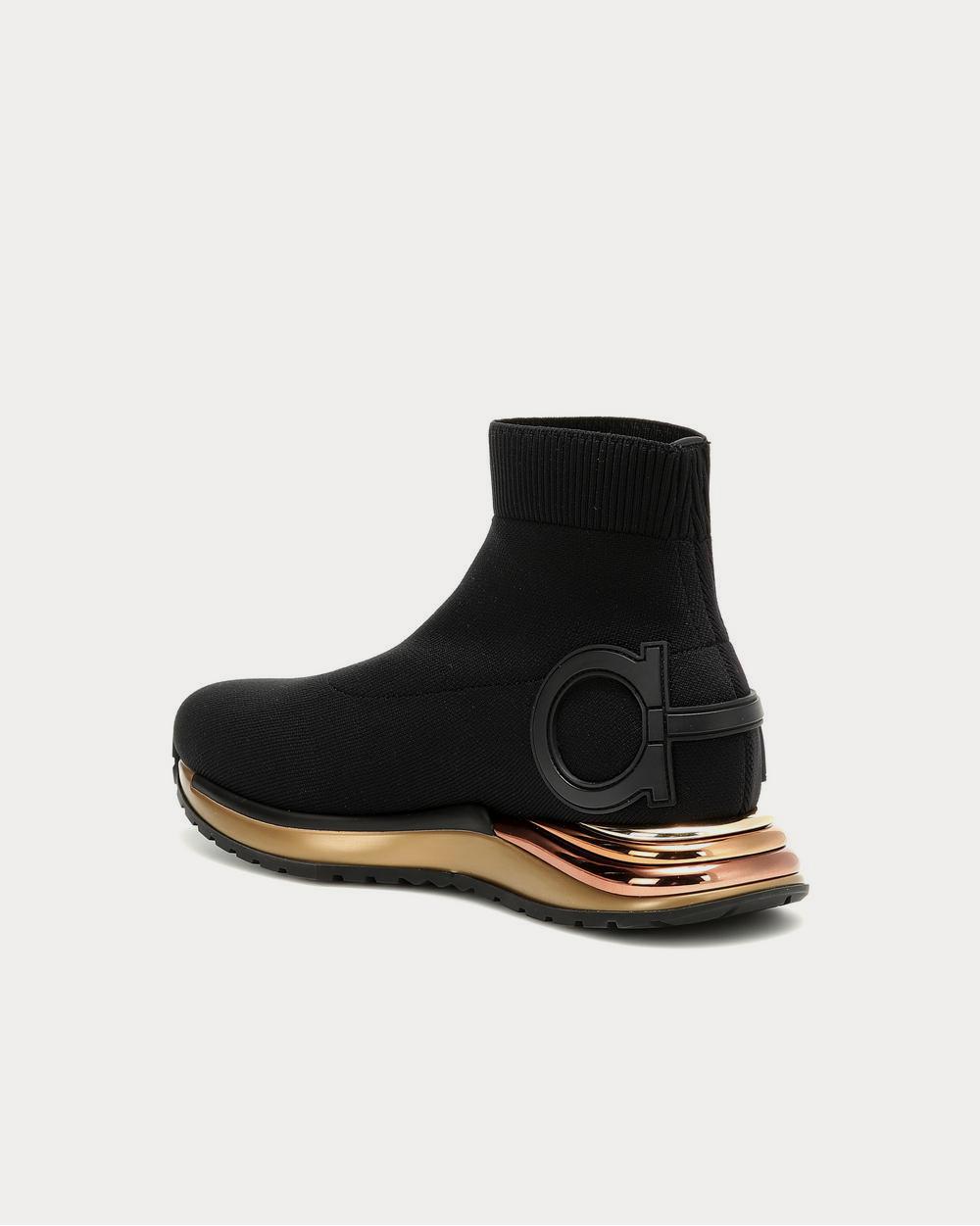 Salvatore Ferragamo Gardena sock Black high top Sneakers - 3