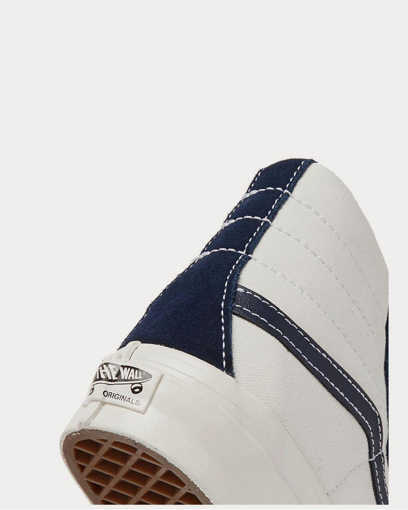 Vans X Free & Easy OG SK8-HI LX Leather-Trimmed Canvas and Suede Navy high top sneakers - 4