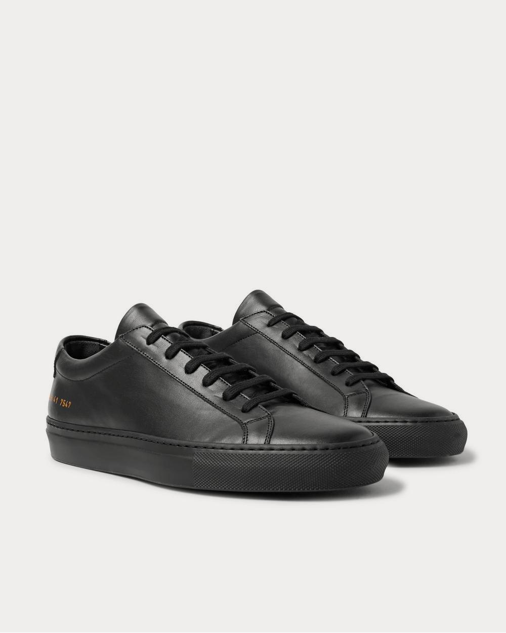 Common Projects Original Achilles Leather  Black low top sneakers - 2